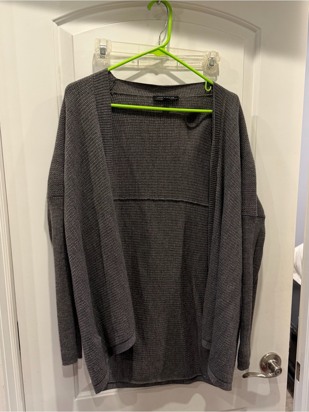 Classic Open-Front Women’s Cardigan Sweater - Gray